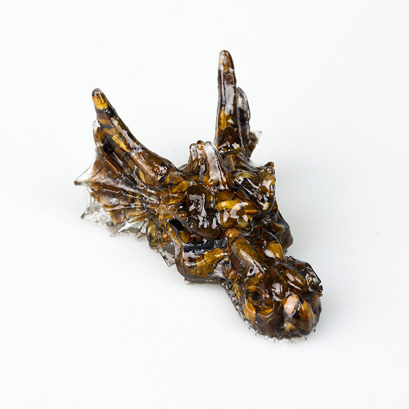 Décoration en pierre précieuse de dragon en cristal naturel Olivenorma