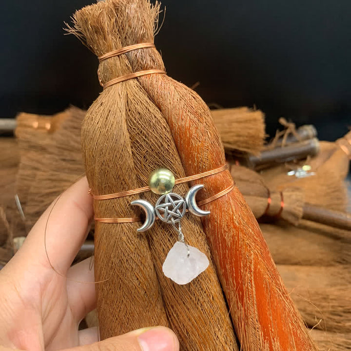 Balai de paille en cristal en forme d'étoile
