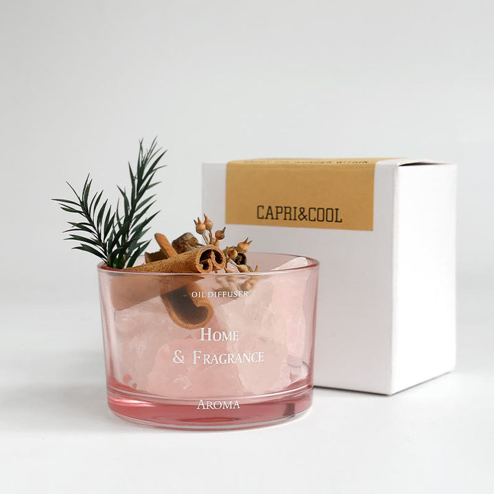 Huile essentielle sans flamme en cristal naturel Olivenorma pour aromathérapie