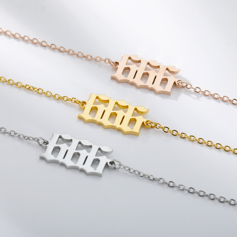 Bracelet de cheville spirituel avec numéro d'ange