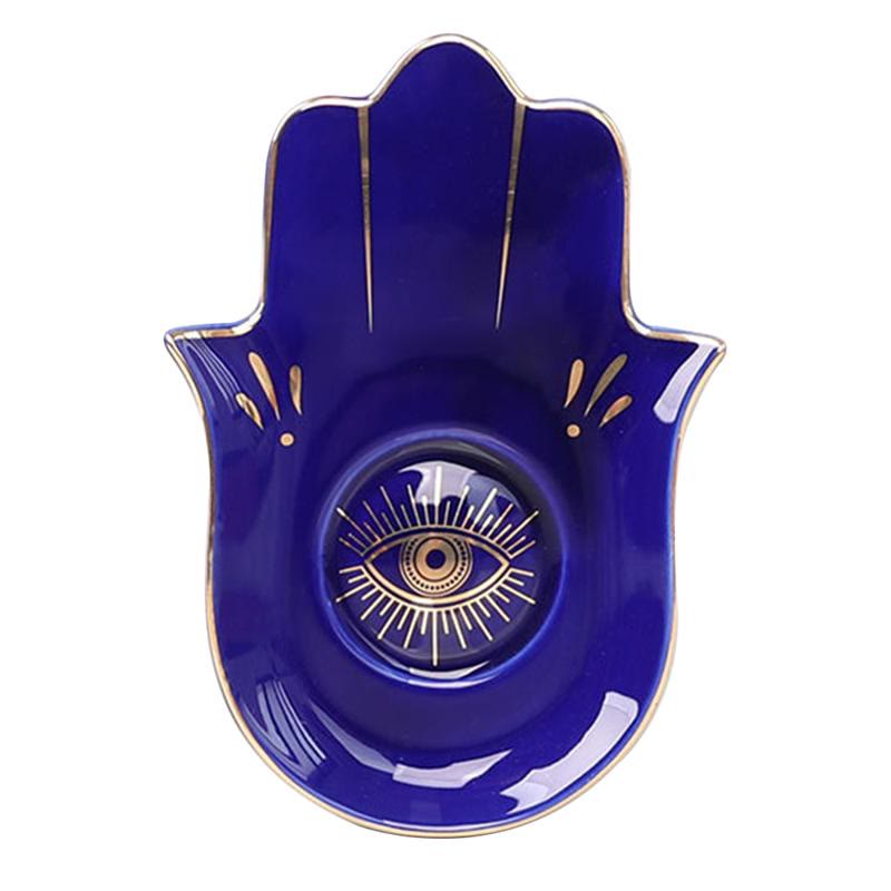Olivenorma Hamsa Petit plateau à bijoux Evil Eye Sous-verre