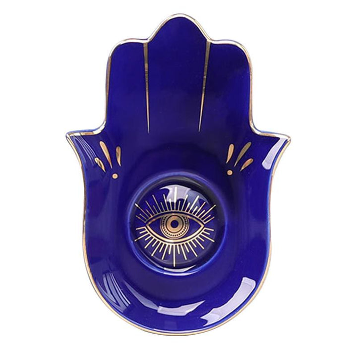 Olivenorma Hamsa Petit plateau à bijoux Evil Eye Sous-verre