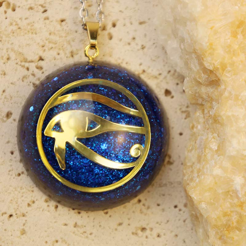 Collier de protection Oeil d'Harus Olivenorma Lapis Lazuli