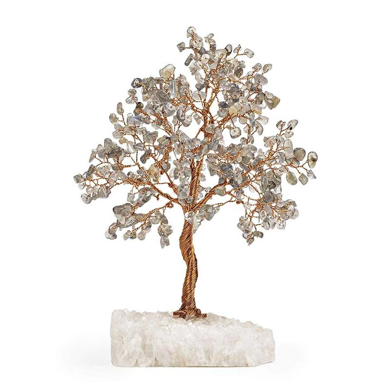 Olivenorma Potentiel illimité - Arbre Feng Shui en pierre de labradorite