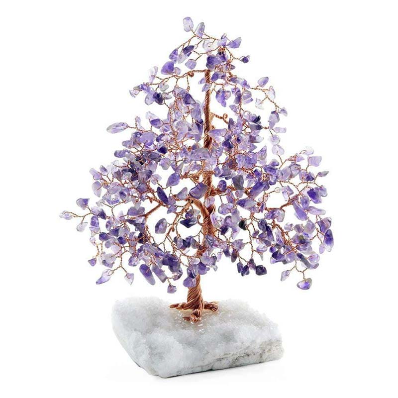 Olivenorma, ancré dans la spiritualité - Arbre Feng Shui en pierre d'améthyste