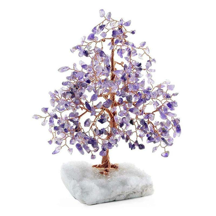 Olivenorma, ancré dans la spiritualité - Arbre Feng Shui en pierre d'améthyste