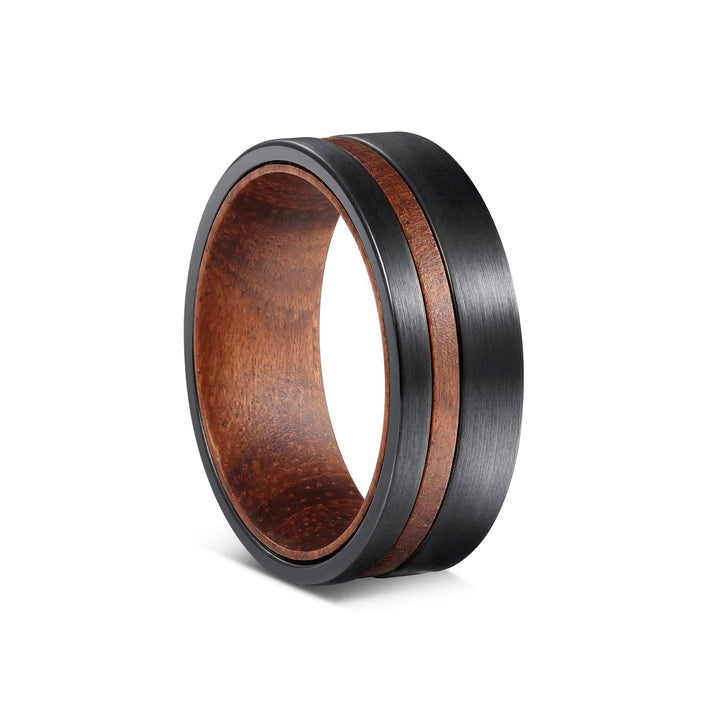 Bague en carburateur de tungstène en bois de tonneau de whisky Olivenorma 8 mm