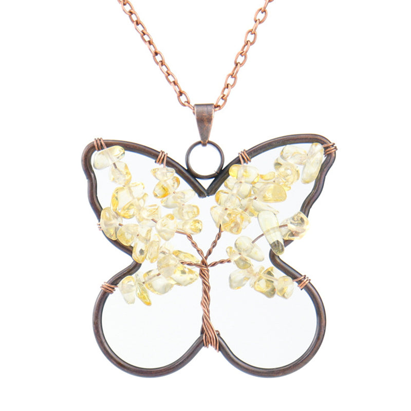 Collier de guérison Chakra Papillon