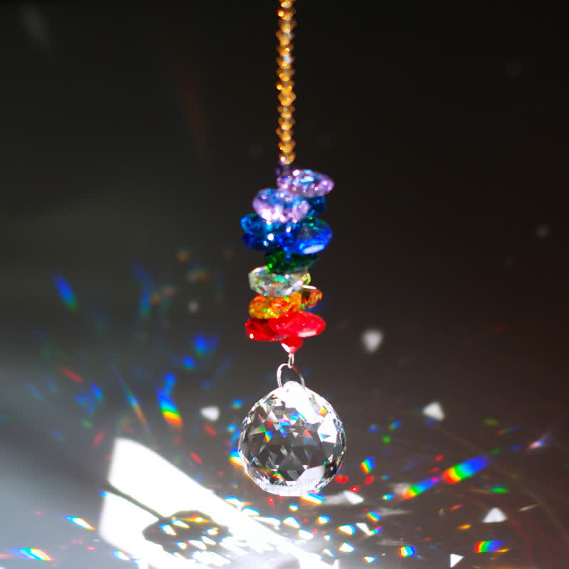 Attrape-soleil en cristal, ornement en pierre précieuse de planète météore