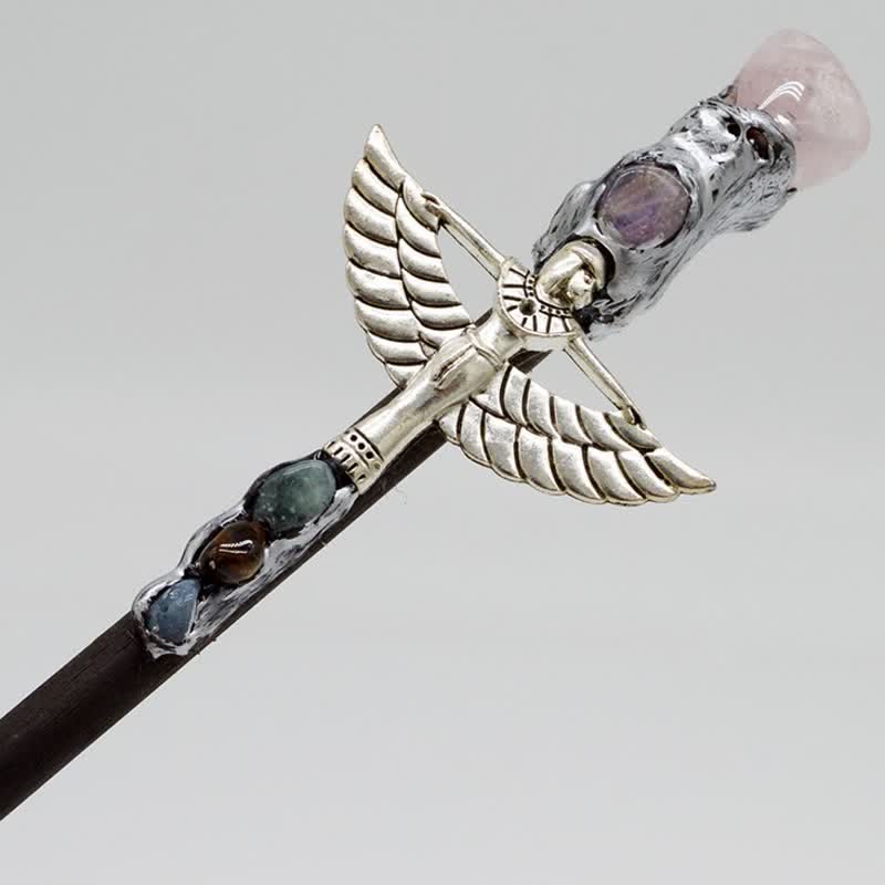 Baguettes en cristal naturel d'ange sorcière Olivenorma