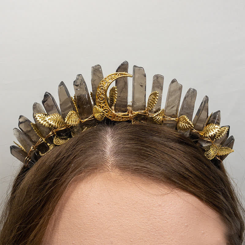 Couronne de cristal de sorcière en quartz fumé Olivenorma