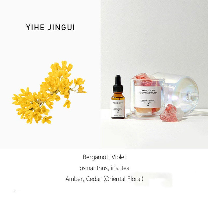 Coffret cadeau diffuseur d'huiles parfumées Olivenorma Crystal Aromatherapy