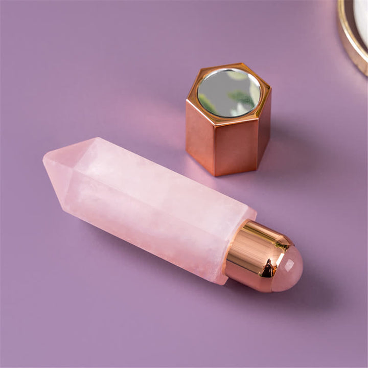 Baguettes de cristal d'huile essentielle énergétique en quartz rose olivenorma