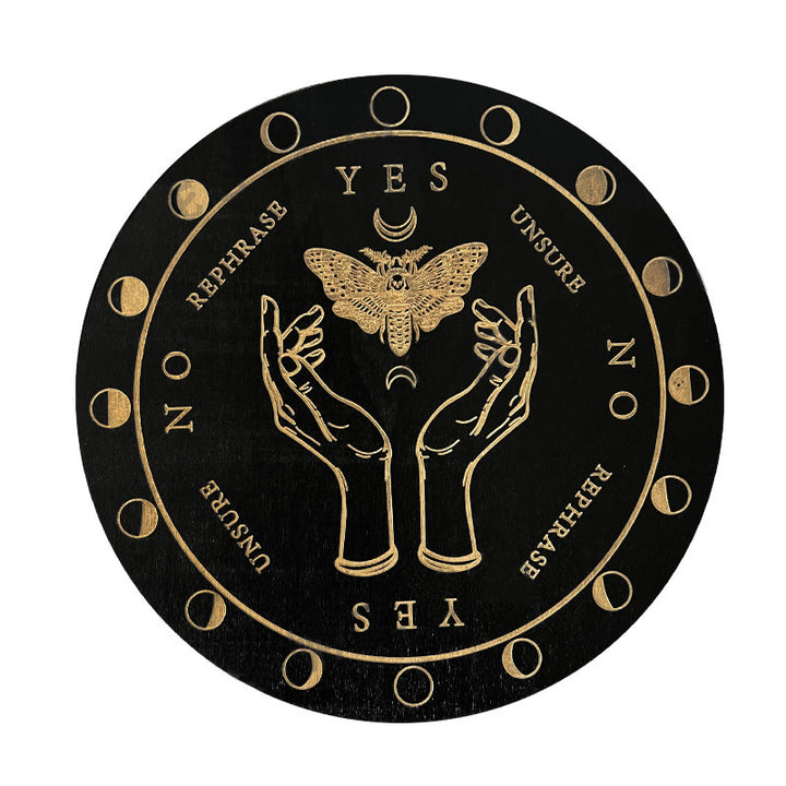 Jeu de tarot avec pendule divinatoire en bois Olivenorma