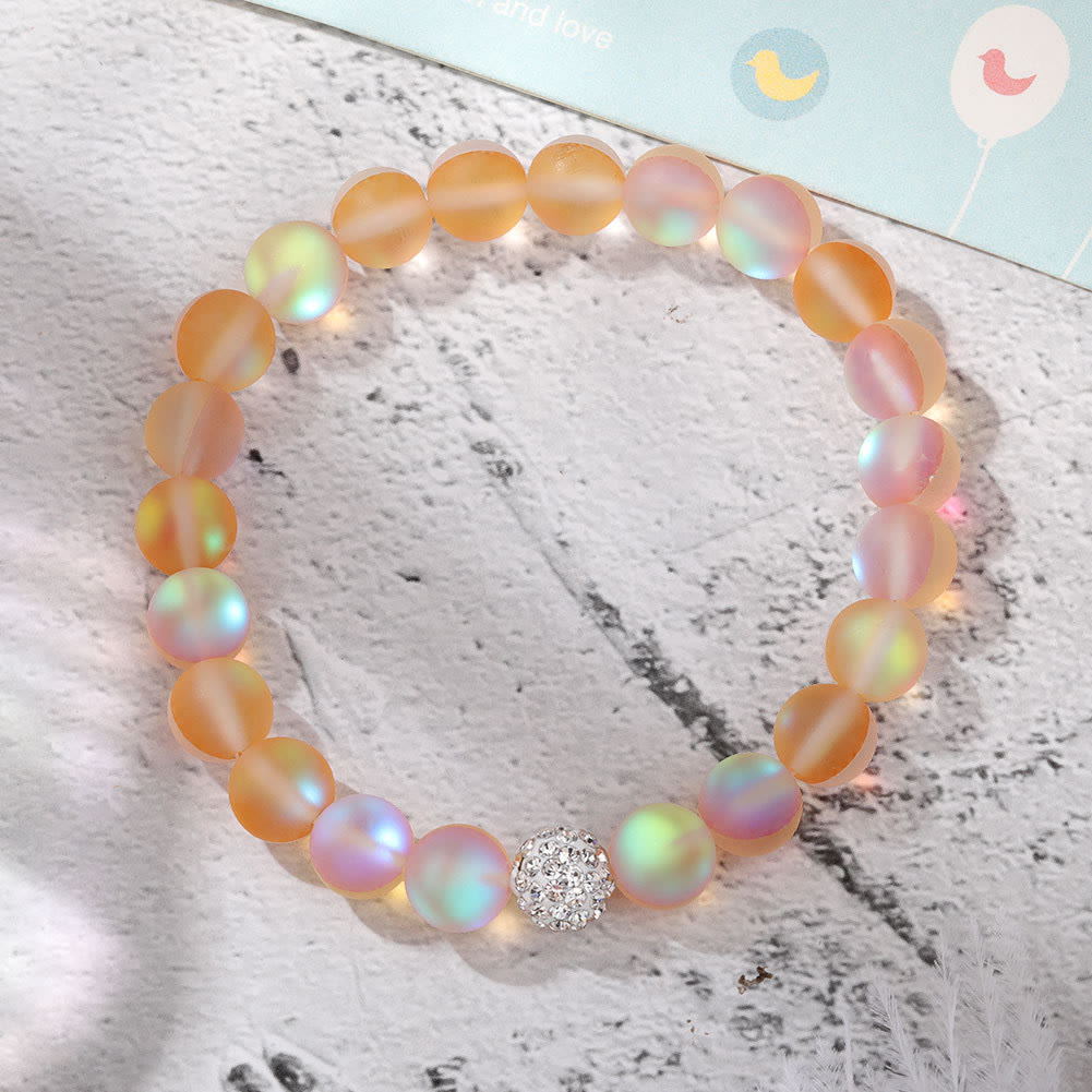 Bracelet Olivenorma en perles de verre et cristal de zircon