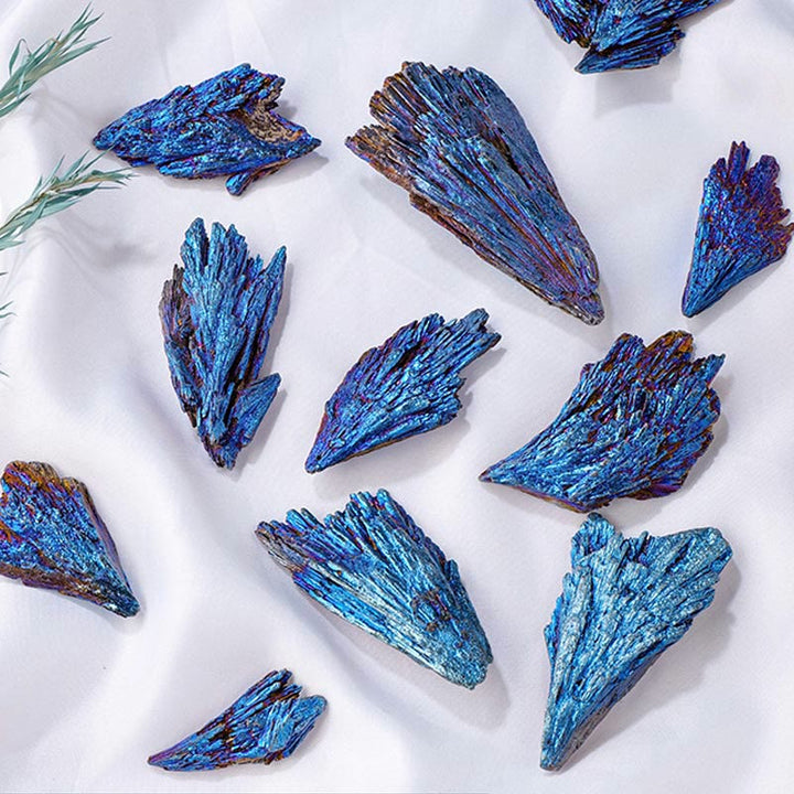 Couleur de placage Olivenorma Tourmaline noire Pierre naturelle bleu paon