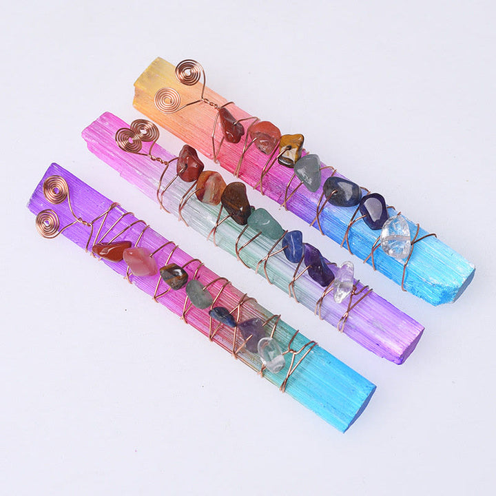 Baguettes de cristal en plâtre marocain Olivenorma Chakra