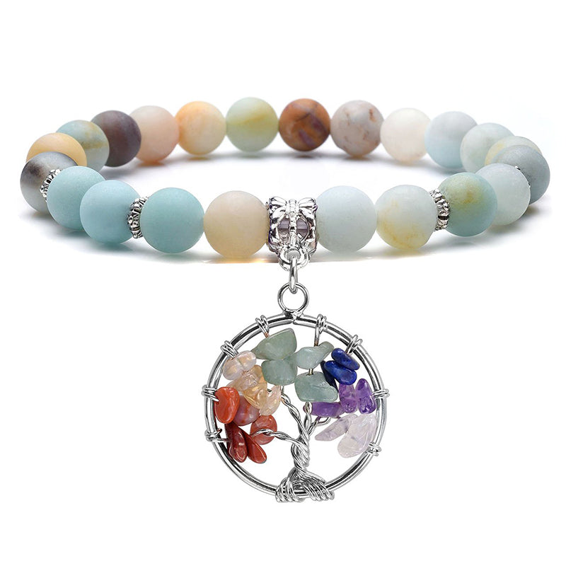 Bracelet Chakra Arbre de Vie Améthyste