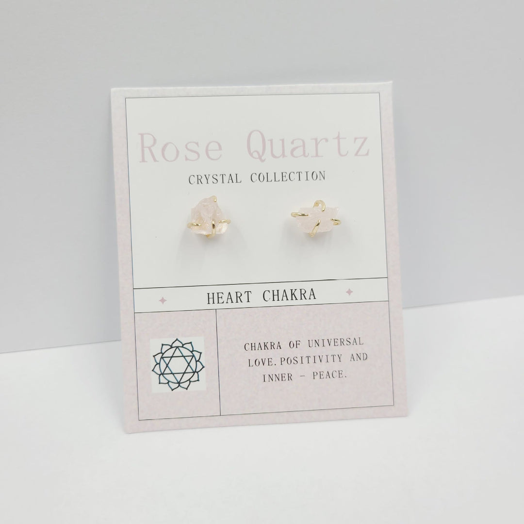 Boucles d'oreilles en pierre brute pour le 12e anniversaire Olivenorma