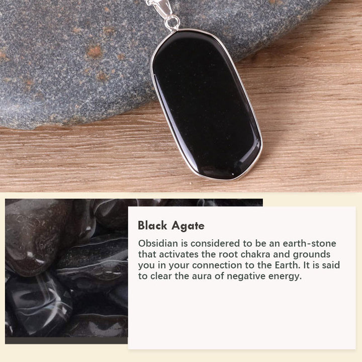 Collier en pierre de cristal naturel Olivenorma