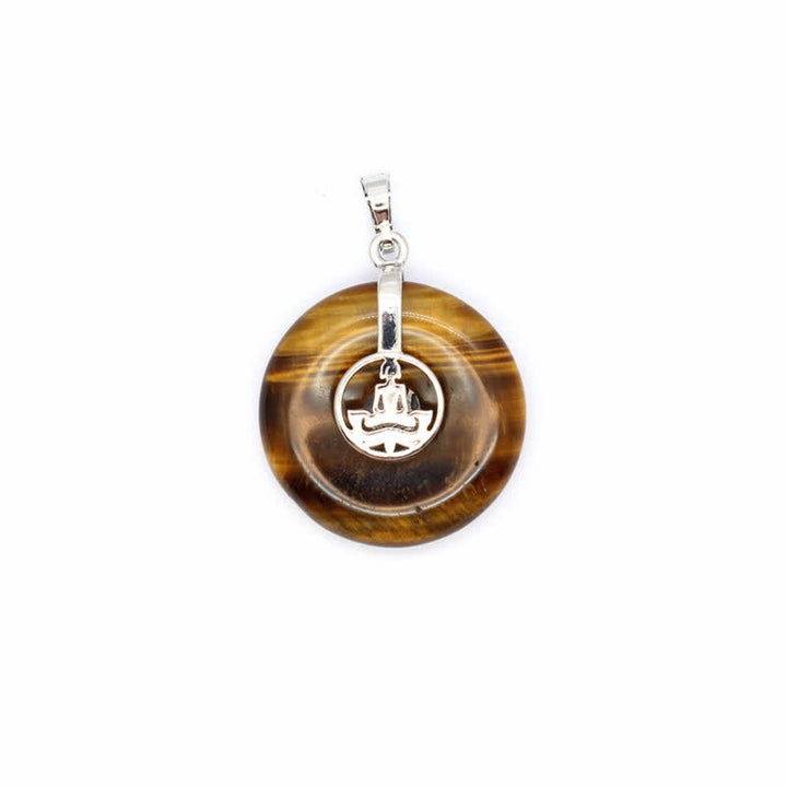 Collier Arbre de vie avec boucle de paix en cristal naturel Olivenorma