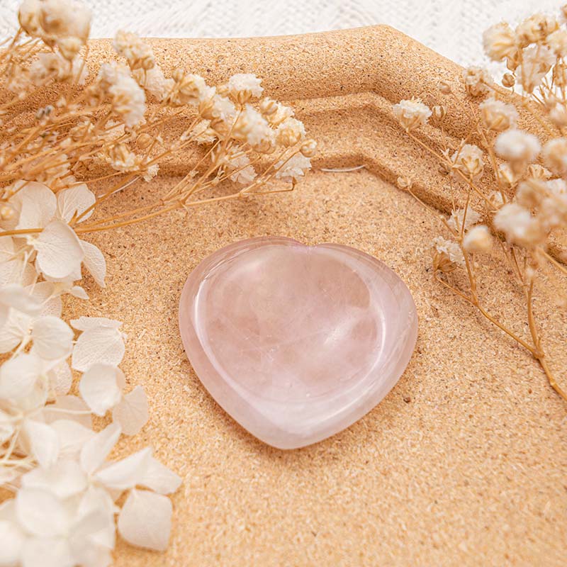 Pierre d'inquiétude en quartz rose Olivenorma
