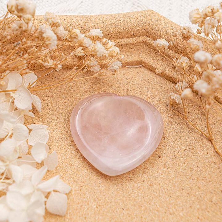 Pierre d'inquiétude en quartz rose Olivenorma