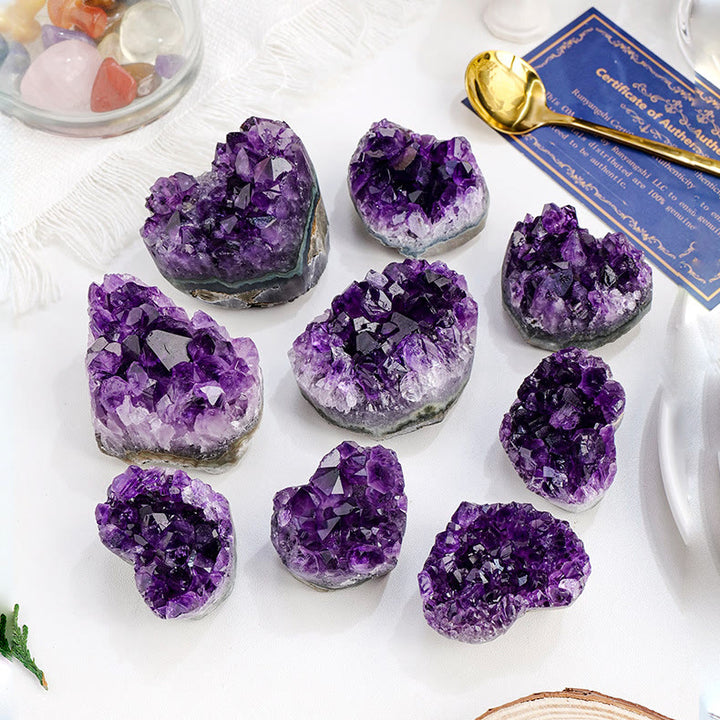 Amas de cristaux d'améthyste Olivenorma, pierre naturelle