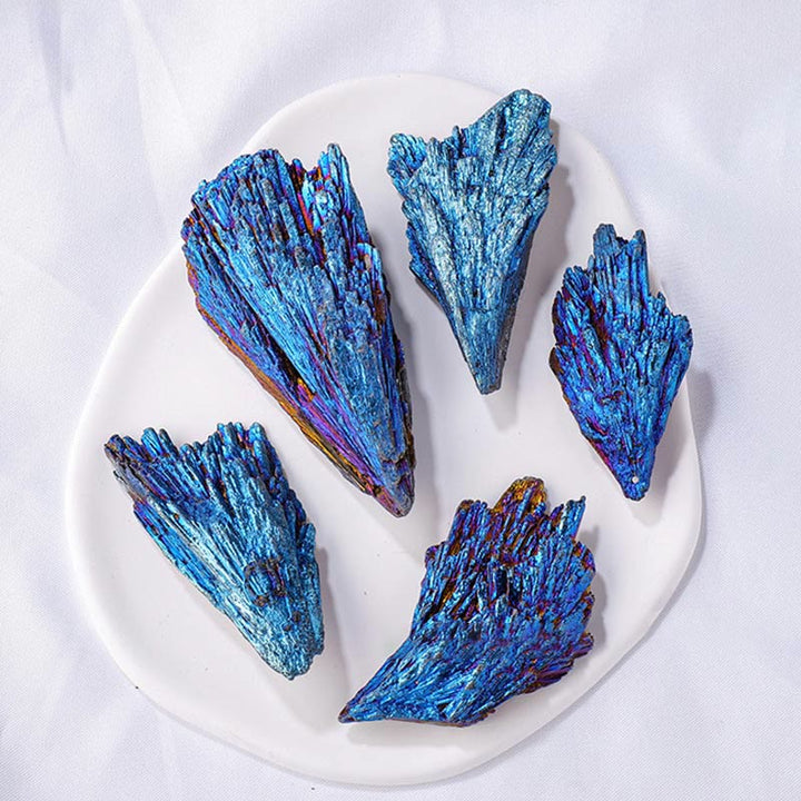 Couleur de placage Olivenorma Tourmaline noire Pierre naturelle bleu paon