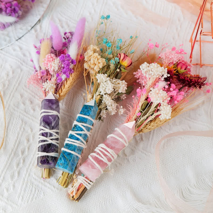 Bouquet éternel Olivenorma Baguettes en cristal naturel