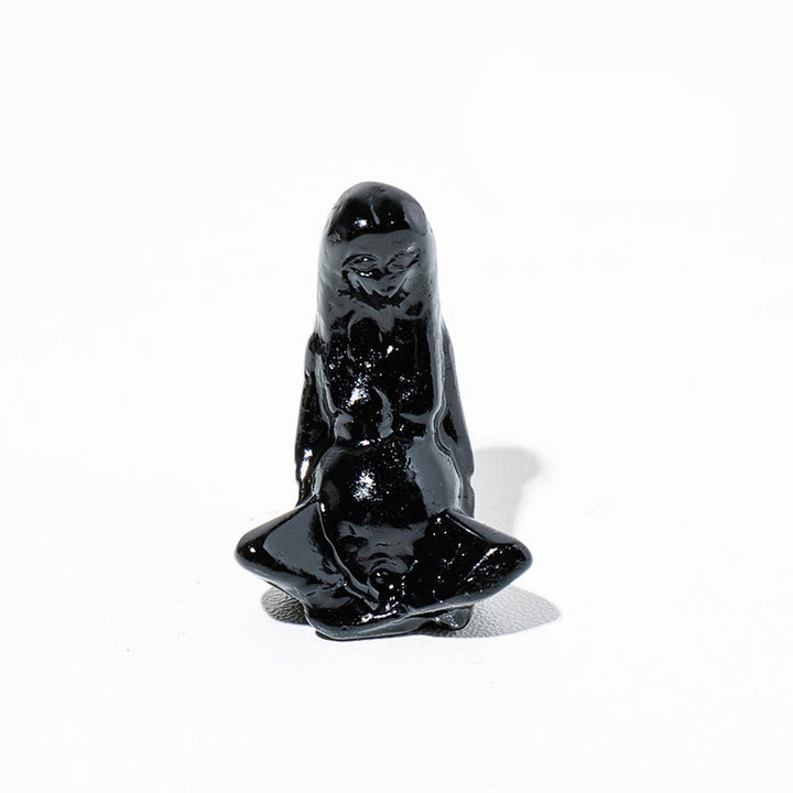 Pierre brute naturelle Olivenorma Déesse Gaia Sculpture Décoration en pierres précieuses - Obsidienne - image 11