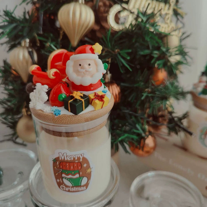 Bougie décorative de Noël du Père Noël Olivenorma