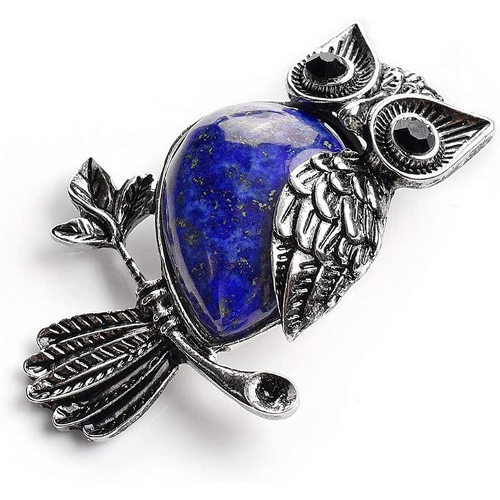 Collier hibou en pierre naturelle Olivenorma