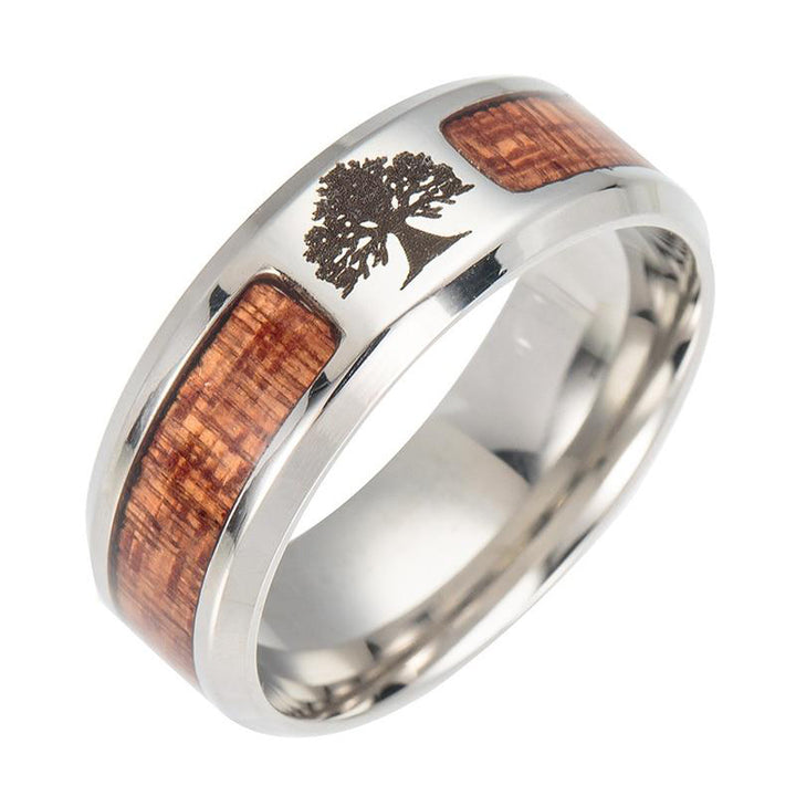Bague Yggdrasil - acier inoxydable