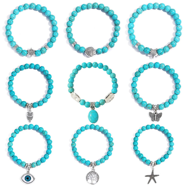 Bracelet turquoise contre le mauvais œil Olivenorma « Protection éternelle »