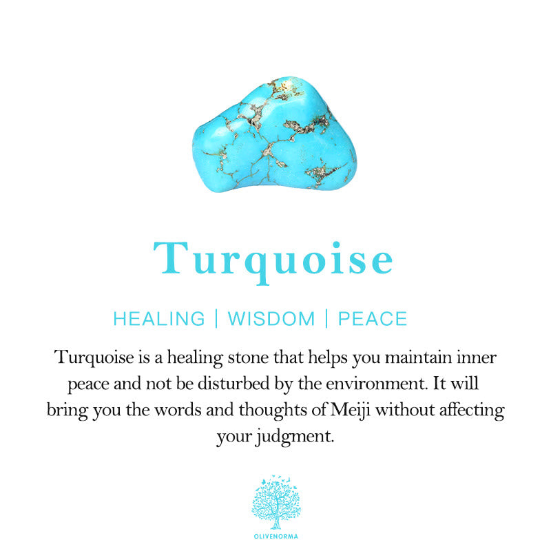 Bague ajustable en turquoise béohémienne Olivenorma