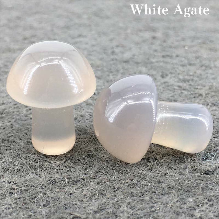 Décoration de mini champignons en cristal naturel Olivenorma