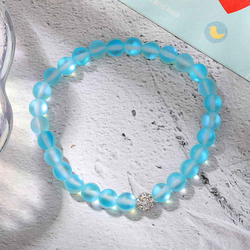 Bracelet Olivenorma en perles de verre et cristal de zircon