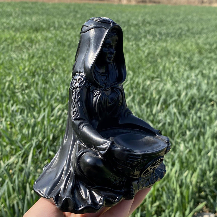 Décoration en pierre précieuse en résine de la déesse de la Terre Mère Olivenorma