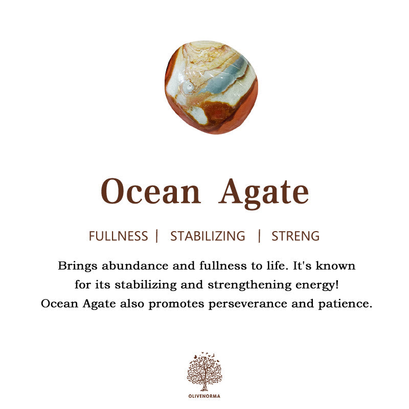 Œufs en cristal d'agate océanique naturelle Olivenorma