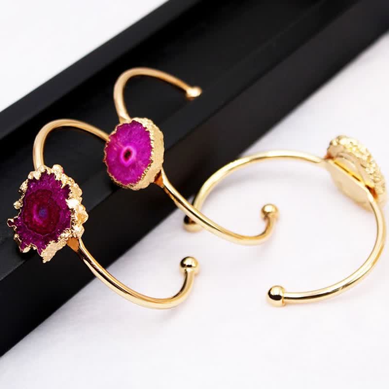 Bracelet en pierres précieuses naturelles avec tournesol irrégulier