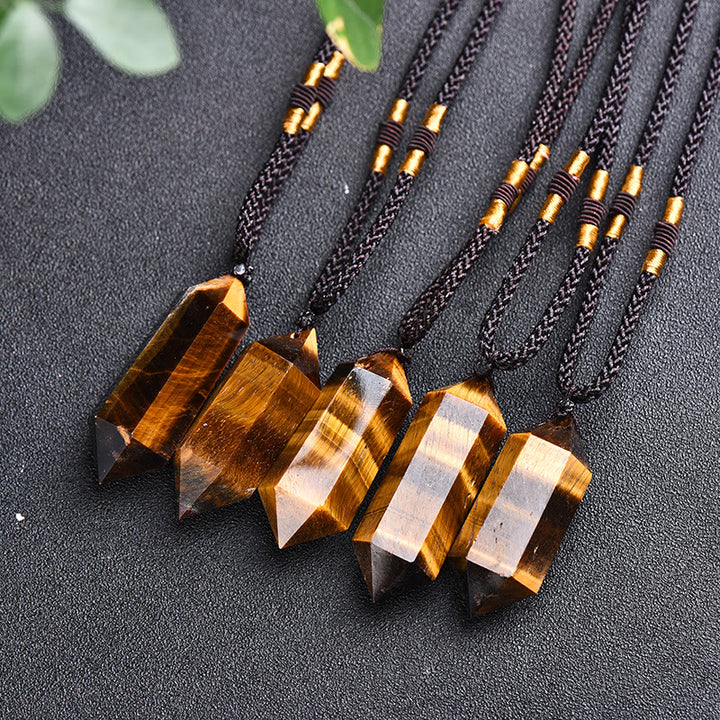 Collier de guérison en cristal d'améthyste naturel Olivenorma