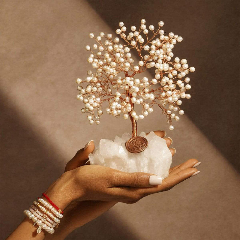Olivenorma Pure Break - Arbre Feng Shui en pierre de nacre
