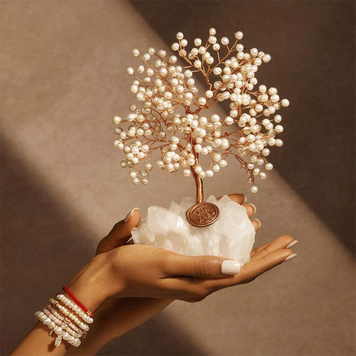 Olivenorma Pure Break - Arbre Feng Shui en pierre de nacre