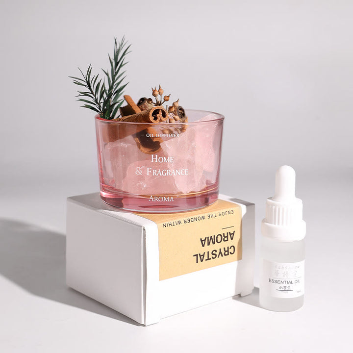 Huile essentielle sans flamme en cristal naturel Olivenorma pour aromathérapie