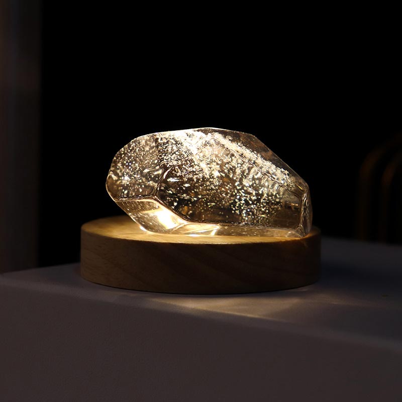 Lampe USB en cristal naturel Olivenorma