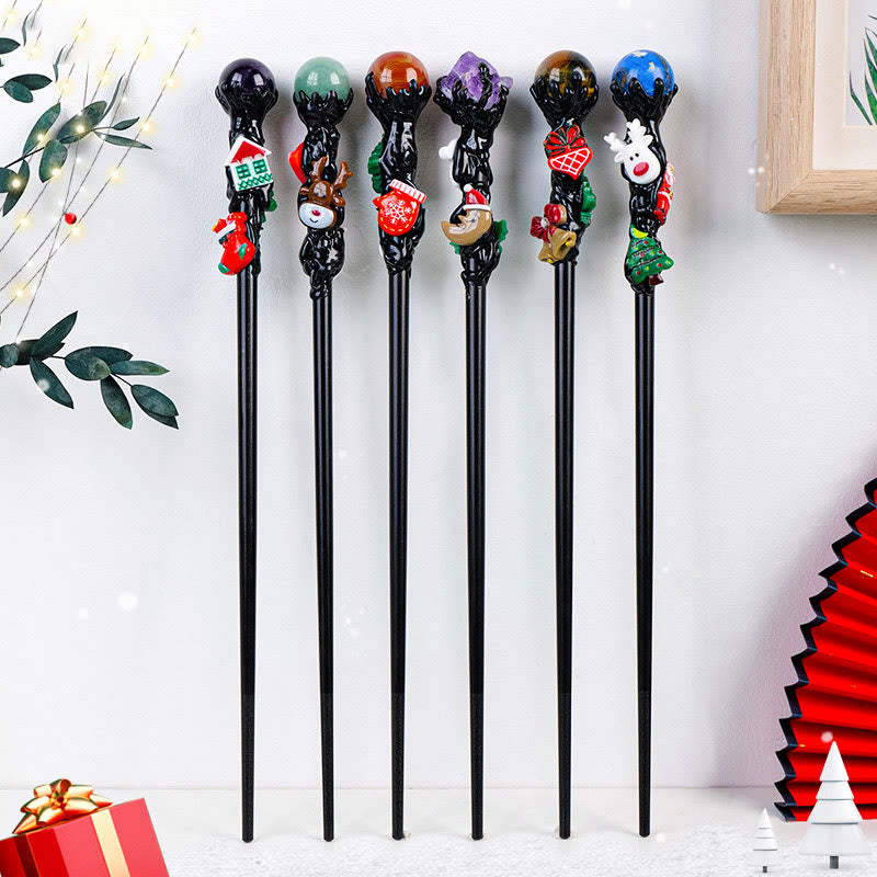 Cadeaux de Noël pour enfants Olivenorma Baguettes magiques en cristal naturel