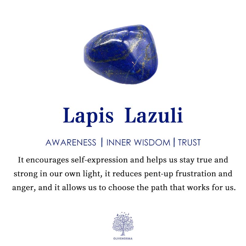 Pendule de purification en argent et lapis-lazuli