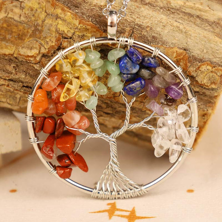 Collier de guérison des chakras orgonite Olivenorma
