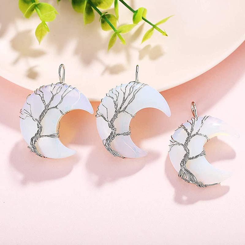 Collier de lune en cristal naturel Olivenorma
